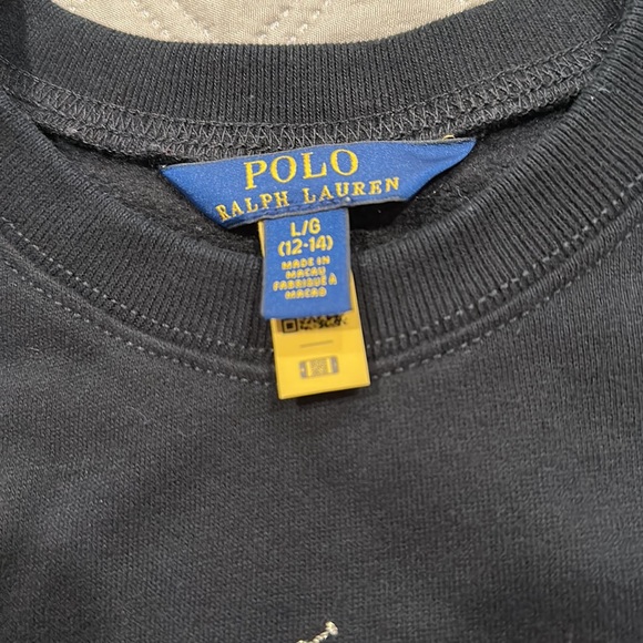 Big Girls Polo Pony Fleece Sweatshirt. - Picture 6 of 9